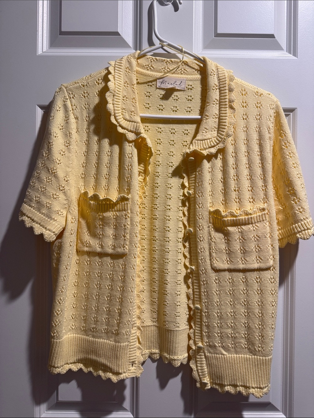 Butter Yellow Cardigan (Size M)
